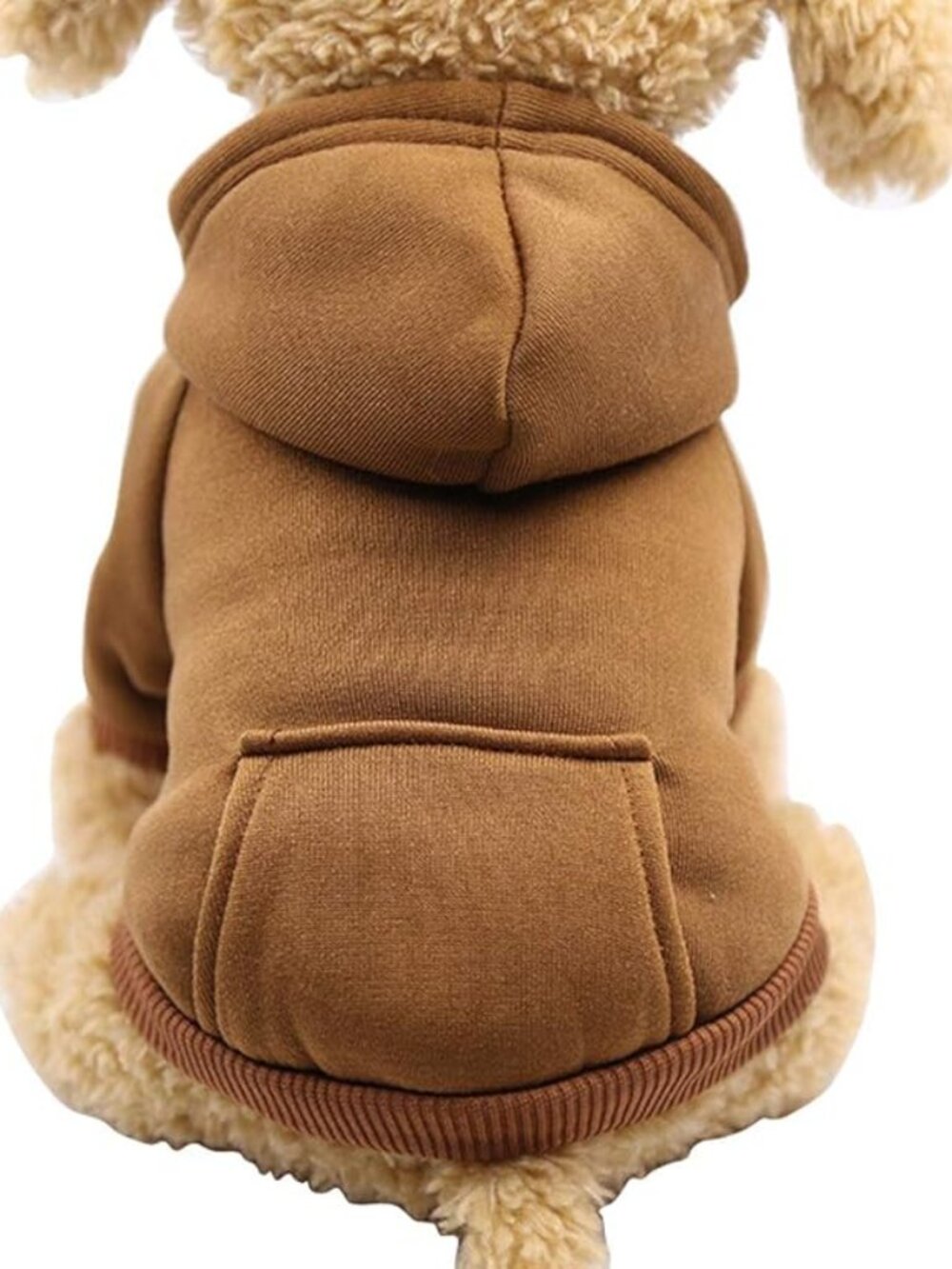 Jecikelon Winter Dog Hoodie Small Warm Pet Coat Chihuahua Sweatshirt Coffee